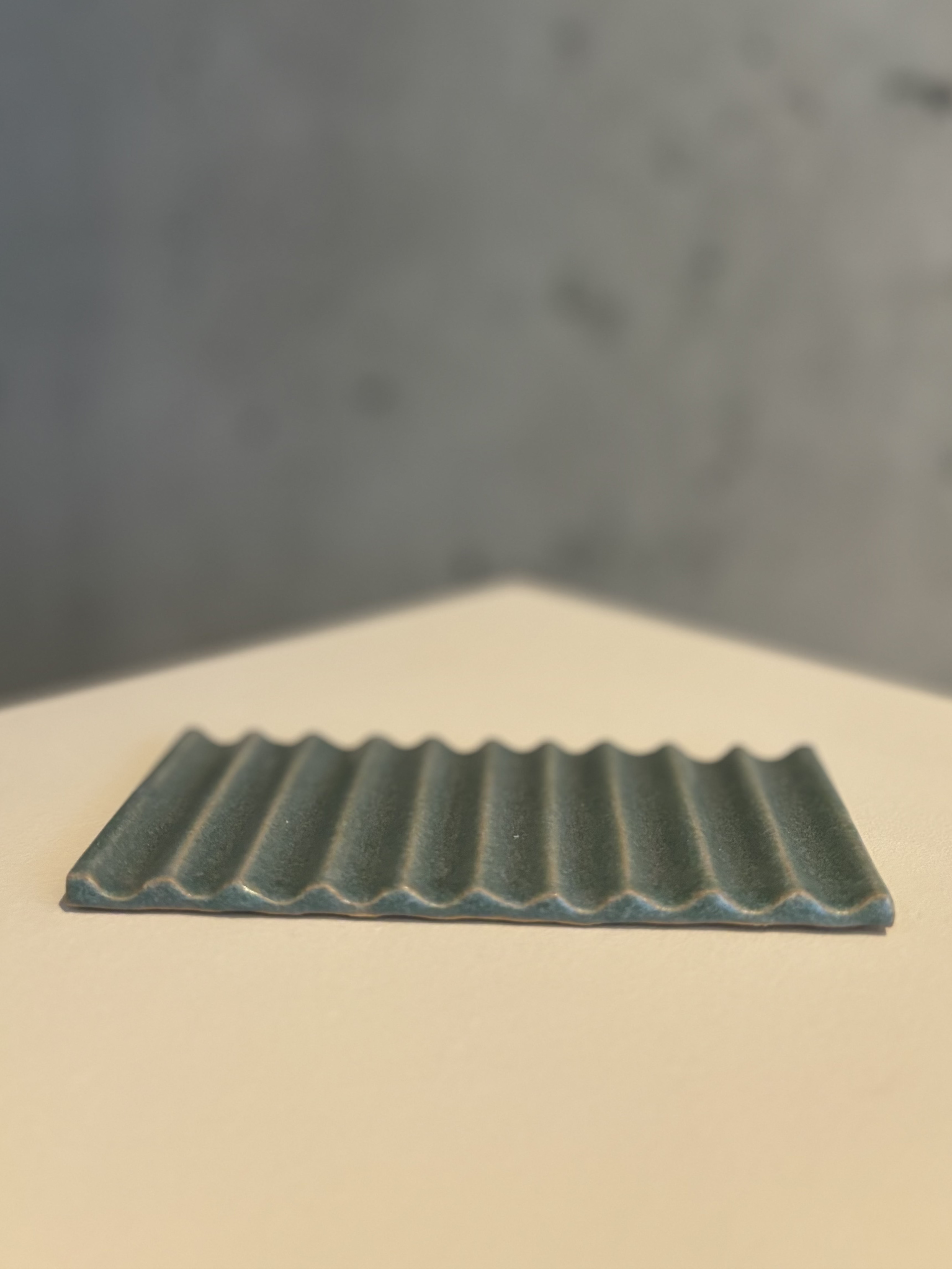Large Soap Dish for Shampoo & Conditioner - Deep Blue / Green
